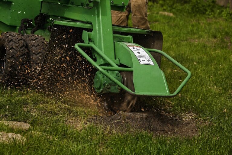 A Stump Grinder at Work